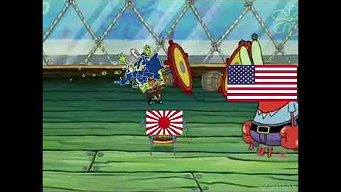 Japan vs The United States SpongeBob Dank WW2 Meme