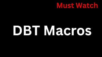 DBT Macro | DBT Real Time Use Case | Cloning in DBT