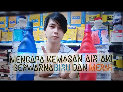 Perbedaan dan fungsi air aki biru dan air aki merah ( zuur )..jangan salah beli. 