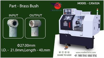 Brass Bush Part of CNC Machine RealTech CNC Machine VD-126