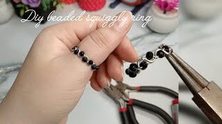 DIY Beaded Squiggly Ring | Step-by-Step Handmade Jewelry Tutorial