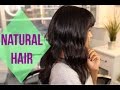 Natural/Curly Hair Blown Out + Cutting BANGS!