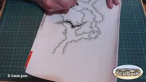 Drawing a basic cave map (timelapse)
