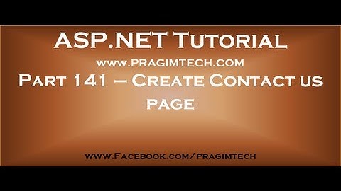 Contact us page using asp net and c#   Part 141