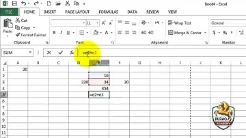 Microsoft Excel 2013 - Formula and Status Bar in Urdu