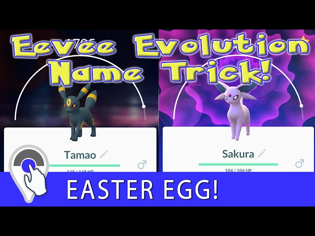 Pokemon GO - Eevee naming trick returns for Espeon and Umbreon