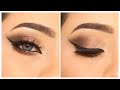 Very simple and easy eye makeup tutorial for beginners ||Eye Makeup with winged eyeliner || shilpa