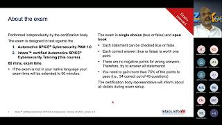 Highlights - Intacs Cybersecurity For Automotive E Training