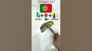 What color do mixed flags make?? #paintmixing #colormixing #satisfyingart #asmart