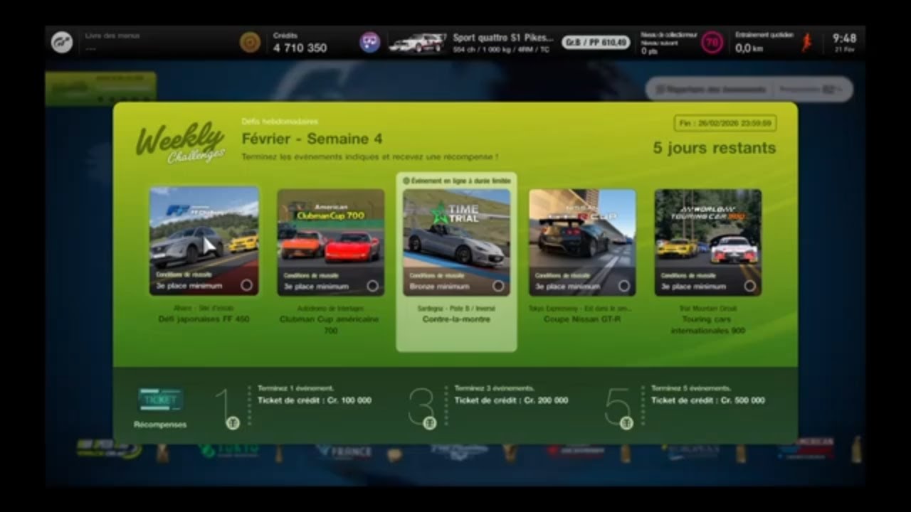 Gran Turismo™ 7 - Weekly challenges - Février semaine 4