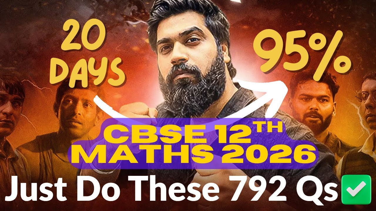 CBSE Class 12 Maths 🚀 Most Expected Questions | Score 95% in Last 30 ...