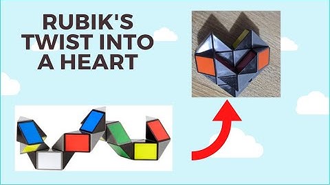 How to make a Heart with the Rubik’s Twist/Snake Cube (24 blocks)