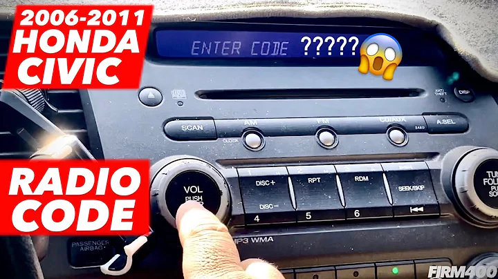 HOW TO GET RADIO CODE FOR 2006-2011 HONDA CIVIC