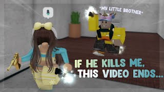 [MM2] BUT if my *LITTLE BROTHER* Kills me, this video ENDS... (Murder Mystery 2)