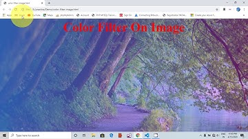 CSS:- Atractive Color Filter on Image