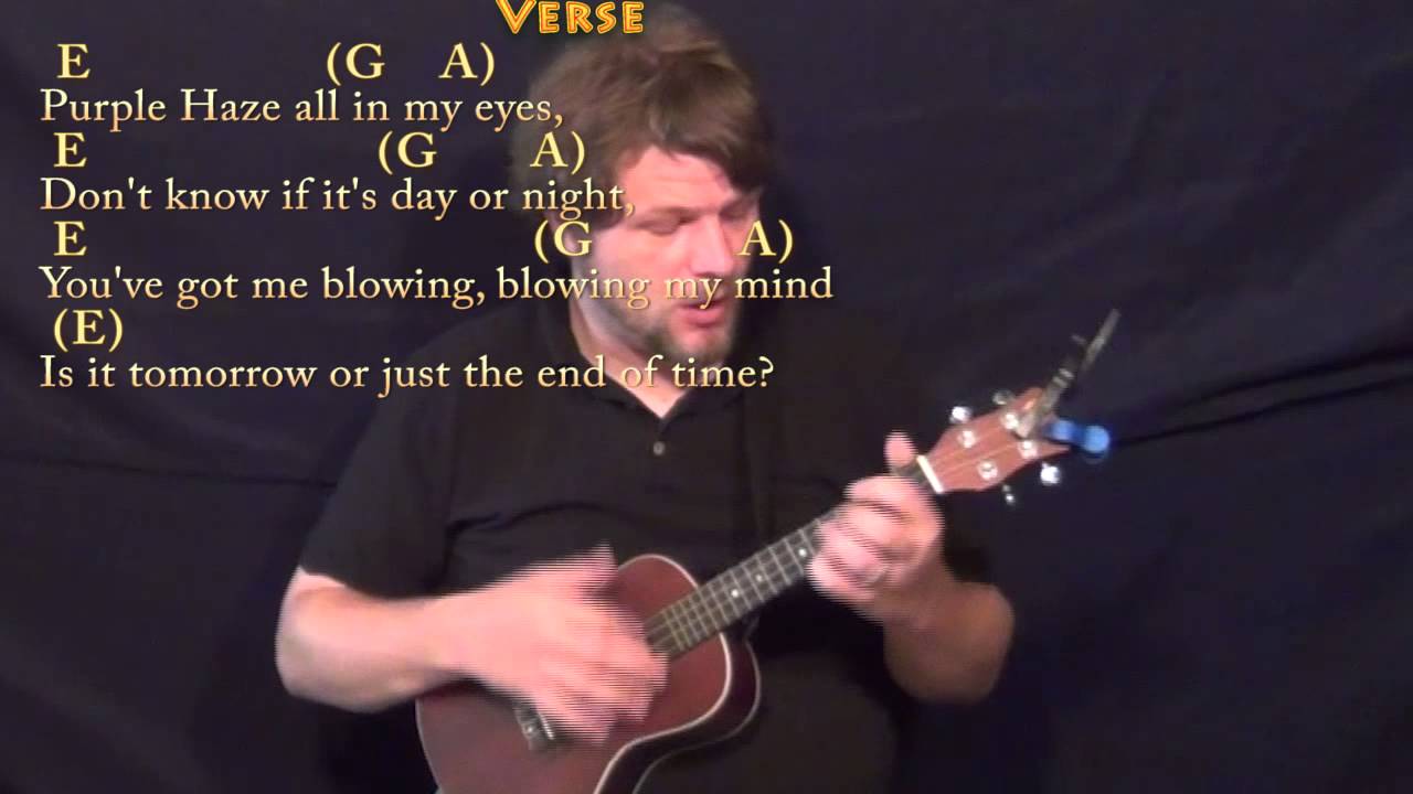 Purple Haze Ukulele Cover Lesson with Chords/Lyrics YouTube