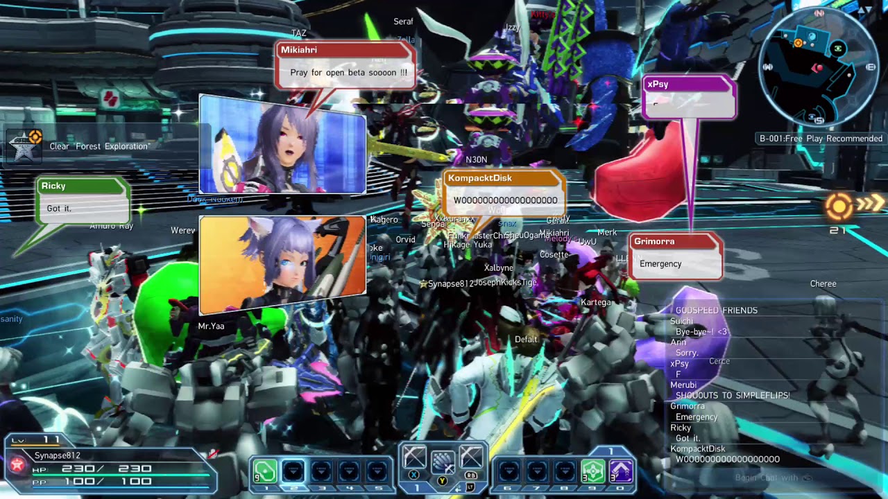 Phantasy Star Online 2: Xbox One - Closed Beta Farewell - YouTube