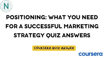 Positioning: What you need for a successful Marketing Strategy Quiz Answers | Networking Funda