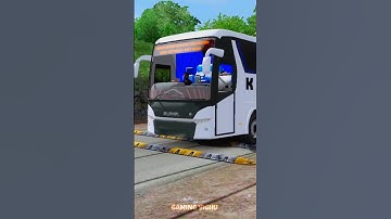 Scania sleeper bus in speed breaker🤯🛣#shorts #ets2 #gaming