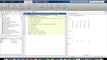 From MatLab to Python: Working With Matrices