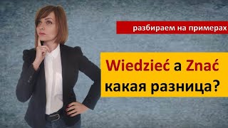 Какая разница: Глаголы wiedzieć i znać в польском языке