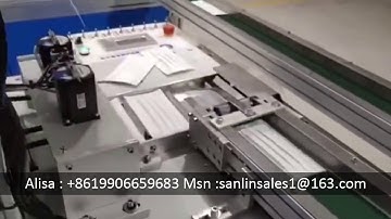HIGH SPEED FULLY AUTOMATIC FLAT MASK MACHINE