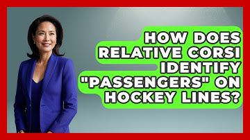 How Does Relative Corsi Identify "passengers" On Hockey Lines? - Puck Stats Central