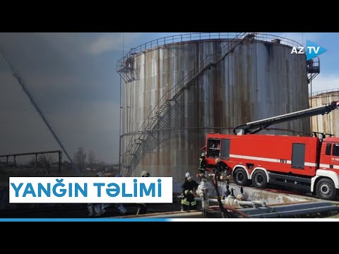 Heydər Əliyev adına Neft Emalı Zavodunda yanğın-taktiki təlimi keçirilib