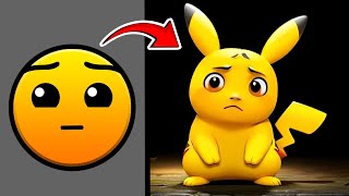 ALL FIRE IN THE HOLE vs PIKACHU | Try not to laugh | ALL VERSION Geometry Dash | Original VS Pikachu