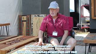 NAPLES ART INSTITUTE 38th Annual Downtown Art Fair Naples Florida USA WOODSONGS Barry Middleton