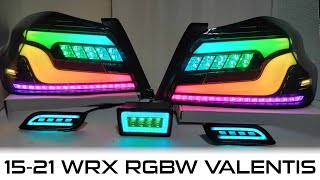 2015-2021 Subaru WRX/STI Custom Valenti Taillights - 1 of 1 RGBW Conversion