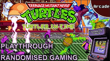 Teenage Mutant Ninja Turtles: Turtles in Time - Arcade Intro & Michelangelo Playthrough [4K]