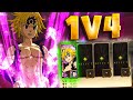 CAN ASSAULT MODE MELIODAS 1v4 on CHAMPIONS PVP?! | Seven Deadly Sins: Grand Cross