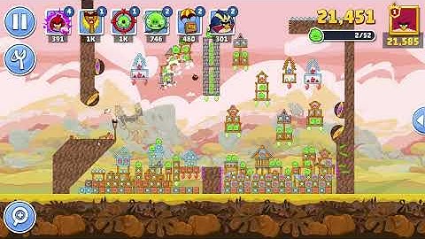 Angry Birds Friends Level 9 Tournament 1648 three stars NO POWER-UP walkthrough 2025-11-15