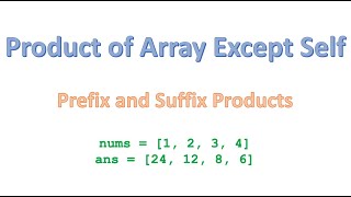 Product of Array Except Self
