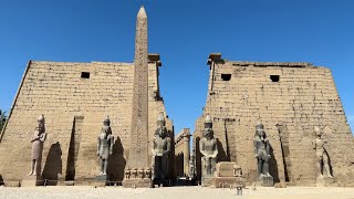 Full tour of the splendid ancient Luxor Temple in Egypt 2023