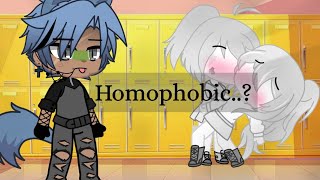 Homophobic..?     (Gacha Club Gay love Story 13+ {~Roses~ Christmas Special}
