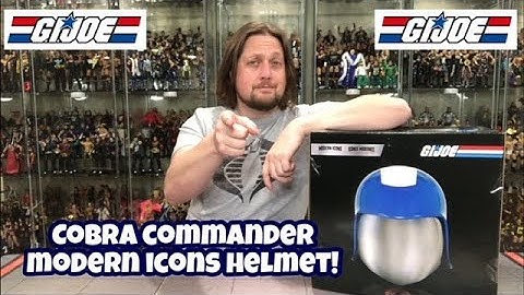 Cobra Commander Modern Icons Helmet Unboxing & Review!