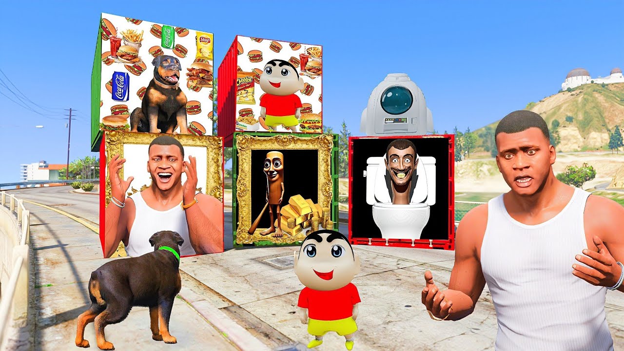 GTA 5 : Franklin Shinchan Chop MYSTERY CONTAINER খুলে কি দেখতে পেলো 😱 GTA 5 Bangla Gameplay
