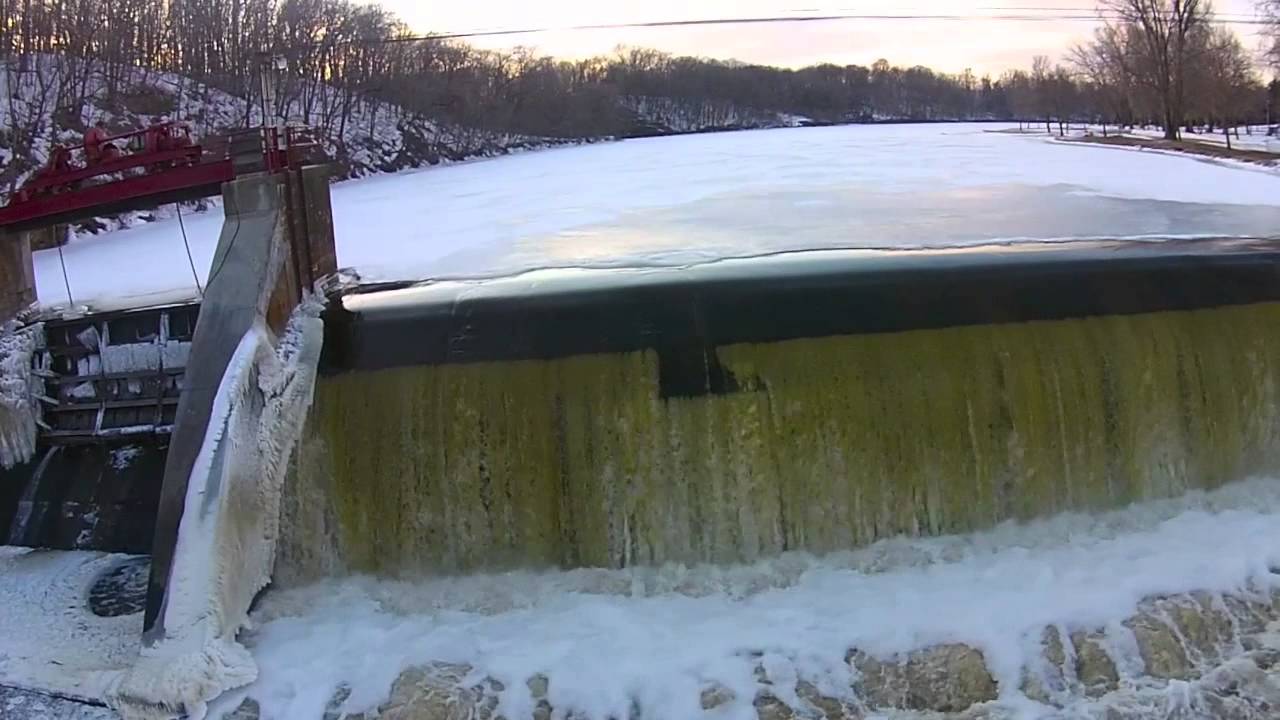 Aerial View Mitchell Dam in Mitchell, IA YouTube