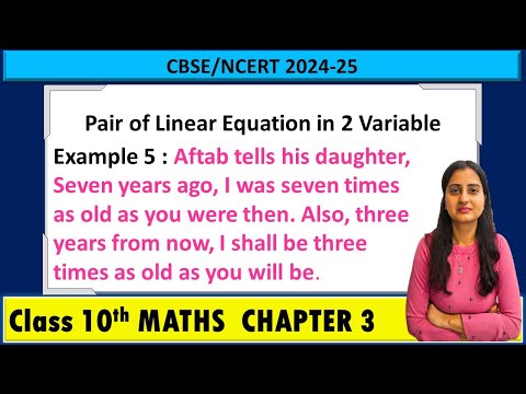 Pair of Linear equations example 5 | Class 10 Maths Chapter 3