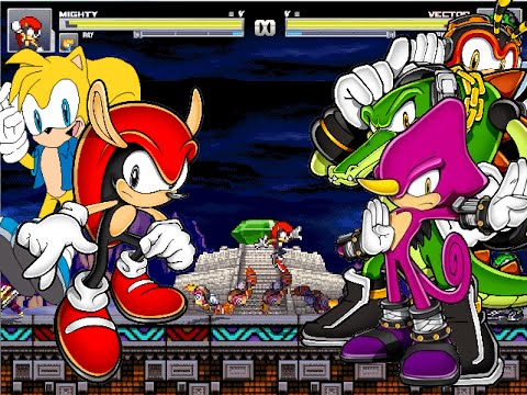 Download Mugen Mighty and Ray Vs Vector, Espio and Charmy - YouTube