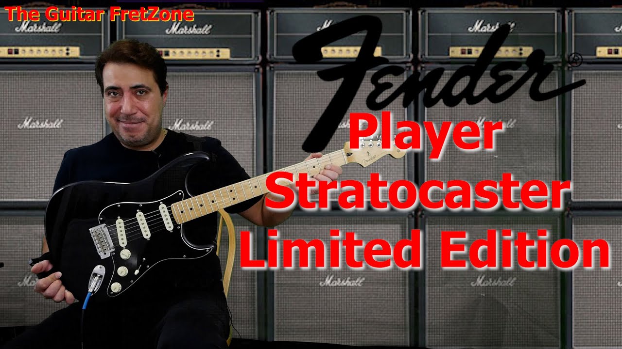 Fender Player Stratocaster Black Limited-Edition Demo/Review with Fender Player Stratocaster Black Limited-Edition Demo/Review with