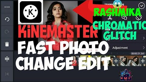 How to make trending Chromatic glitch status || Kine master ll Fast photo change editing