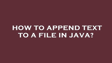 How to append text to a file in java?