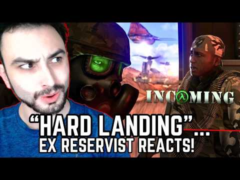 "HARD LANDING"... - Ex Reservist Reacts to INCOMING! (Half-life Animation!)