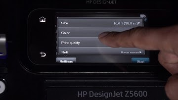 HP Designjet Z5600PS Printer How to Use Video Series - How to Print from a USB