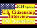 ((Easy Answers))2024 Updated U.S citizenship interview questions.US Citizenship interview questions.