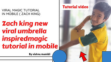 Zach king umbrella from hat magic inspired Tutorial by vishnu mamidi