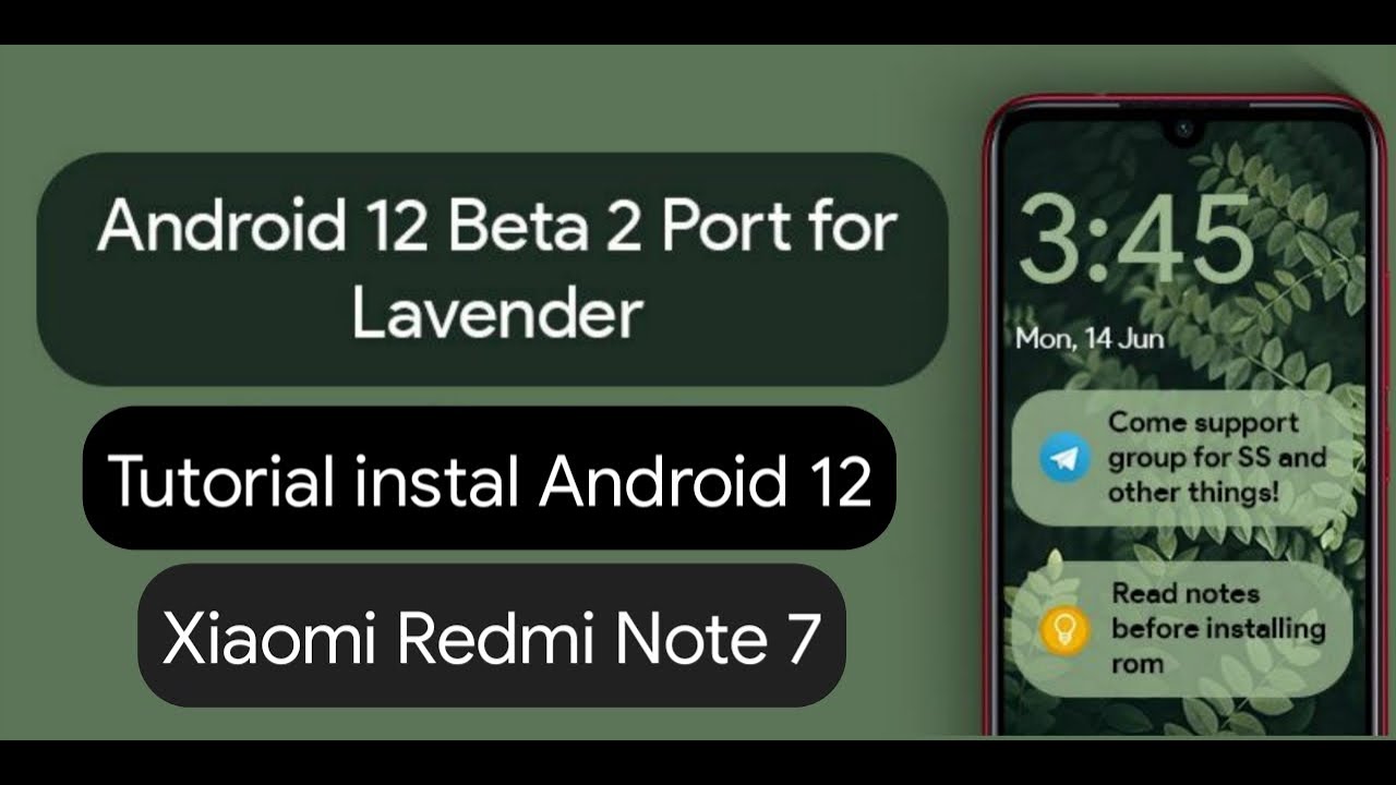 Tutorial Install Android 12 Beta 2 di Redmi Note 7 [Android 12 Pixel 5 ...